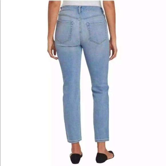 Anthropologie Ella Moss High Waist Straight Ankle Jeans - Picture 2 of 5